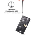 thumbnail image 4 of T-Mobile REVVL V Plus Wallet Case, Mantto Bling Butterfly Flower PU Leather Flip Phone Cover Credit Cards Slot Shockproof Protective Kickstand Case for T-Mobile REVVL V Plus, Black, 4 of 7