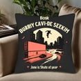 thumbnail image 5 of Set of 2 Retro Comic Style Throw Pillow Covers 18x18in - Urban Skateboarder Design for Couch Bed Car - Bold Lines & Minimal Colors, 5 of 8