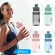 thumbnail image 3 of Botella de deporte de viaje al aire libre para niños y estudiantes con correa de vaso de agua de plástico con espacio de paja para PC Wmkox8yii jkg6044, 3 of 4