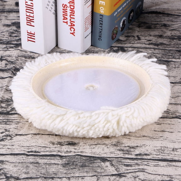 Raindrops Polishing Buffing Wheel White 1Pcs 9.1 x 7.1 x 1.2in