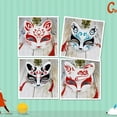 thumbnail image 3 of Máscara de zorro de gato pintada a mano, accesorio de Cosplay de Festival de Halloween, máscara japonesa de media cara, Anime Demon Slayer, 3 of 3