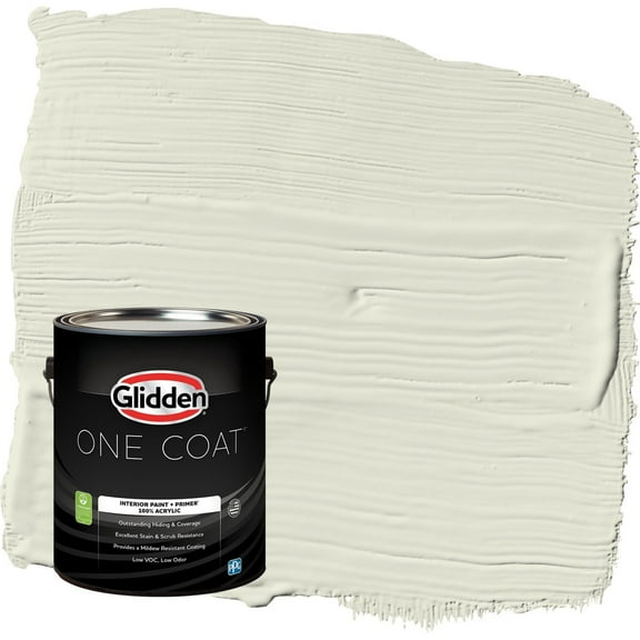 Glidden One Coat Wild Wheat / Green Eggshell Interior Paint with Primer, 1 Gallon