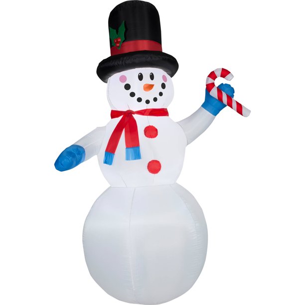 Gemmy Airblown Christmas Inflatables 7' Festive Snowman
