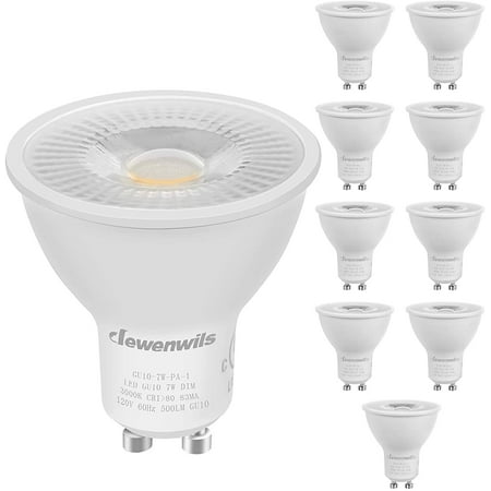10 Pack Gu10 Led Dimmable Bulb 500lm 3000k Warm White Track Light 7w 50w Halogen Equivalent Bulbs Ul Listed Canada Gu10 Led Dimmable Bulb 500lm 3000k, Led Track Light Bulbs Gu10