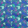 thumbnail image 1 of oneOone Cotton Poplin Navy Blue Fabric Abstract Leaf Sewing Craft Projects Fabric Prints By Yard 42 Inch Wide, 1 of 1