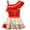 D010-Red, variant on Girls Bikinis Swimsuits Mohana Two Piece Swimwear Adventure Outfit Toddle Kids Ruffles Bathing Suit Role Play Bathing Suit 100 cm 2-3 Years
