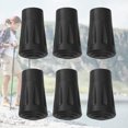 thumbnail image 1 of Bastón De Trekking Con Punta De Goma Bastón De Trekking Con Punta De Goma 6pcs Walking Pole Stick End Trekking Pole Tip Protector Almohadillas de goma Buffer, 1 of 6