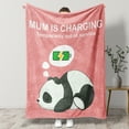 thumbnail image 3 of KAAYEE Mum Blankets Gifts from Daughter & Son,Mom Birthday Gifts,Cute Panda Warm Soft Throw Blankets,Gifts for Mother's Day,Christmas,Pink, 3 of 7