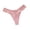Pink, variant on Women’s V Shaped Lace Banding Thong Briefs Soft Stretchy Fabric Delicate Detail Solid Color For Daily Wear And Relaxed Casual Occasion