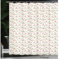thumbnail image 4 of Ambesonne Llama Shower Curtain, Desert Animals and Cactus, 69"Wx75"L, White Pink Lime Green, 4 of 5