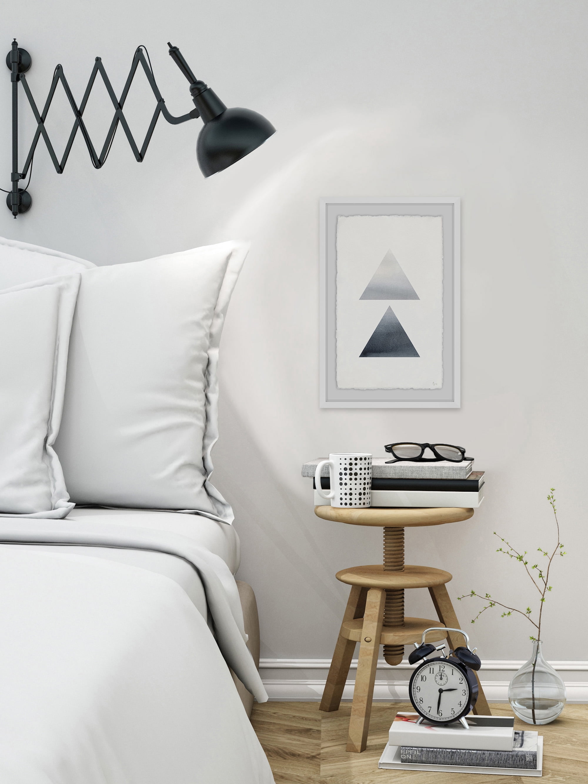 Smoky Diamond Framed Painting Print