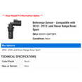 thumbnail image 2 of Reference Sensor - Compatible with 2010 - 2013 Land Rover Range Rover Sport 2011 2012, 2 of 2