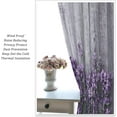 thumbnail image 5 of Lavender Floral Curtains, Lavender Flower Purple Window Treatments for Living Room Girls Woman Room Decor, Luxurious Elegant Purple Drapes 2 Panels, 52x84 Inch, 5 of 6