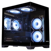 Hoengager Gaming PC Intel Core i5 14400F 2.5Ghz 10-Core, RX 9060 XT 16GB, 32GB DDR4 RAM,1TB PCIe and 1TB SATA SSD ,Windows 11 Prebuilt Tower For Gamer