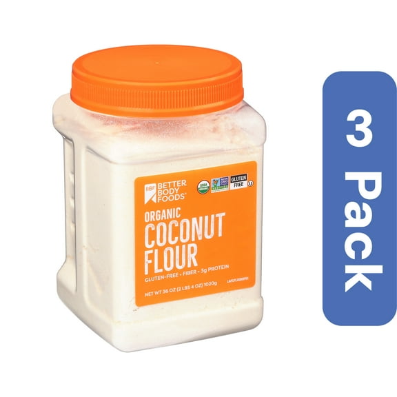 BetterBody Coconut Flour 2.25 lb (Pack Of 3)