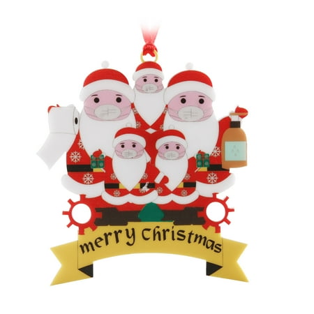 

Gyedtr Spring Home Decor Christmas Decoration Cartoon Wooden Santa Claus Christmas Deer Pendant Christmas