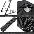 thumbnail image 6 of Large Motorcycle Shelter Widen Shed Cover Storage Tent Strong Safe Garage Oxford Cloth Portable Garage Rain and Snow Protection 135.8"*74.0"*74.8", 6 of 10