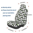 thumbnail image 3 of Yiaed Panda Bear Print Car Seat Covers,Universal Auto Seats Protector Fits for Car,SUV Sedan,Truck,Automotive Seat Covers & Accessories, 3 of 5
