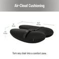 thumbnail image 3 of Mind Reader Lumbar Support Pillow with Air-Cloud Technology, Office Chair Back Cushion, Memory Foam, Black, 3 of 8
