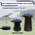 thumbnail image 3 of 2025 Upgraded XXL Collapsilbe Stool with Cushion,More Sturdy and Height 19.7“,D11.8”,Portable and Lightweight Adjustable Telescoping Stool for Camping Hiking BBQ Max Loading 1000Ibs, 3 of 15