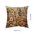 thumbnail image 3 of Vintage Floral Throw Pillow Covers, Short Pile Plush Boho Decorative Square Pillowcases for Living Room Couch Bed Decor, 3 of 6