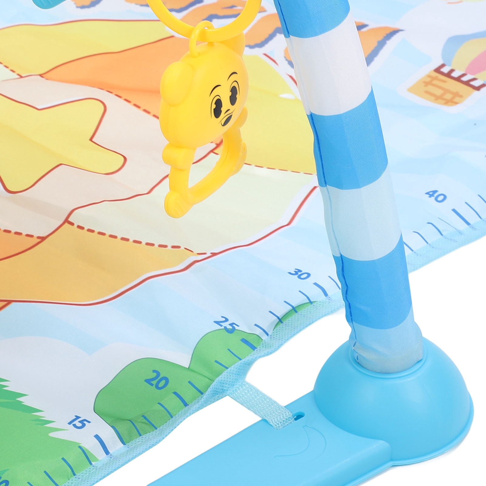 YAHHU Baby Playmat Play Piano Gym Musical Learning Toy Tummy Time Play Mat for Newborn Aged 0 To 36 Months, Multicolor Interactive Activity Center with Sounds and Attachable Toys