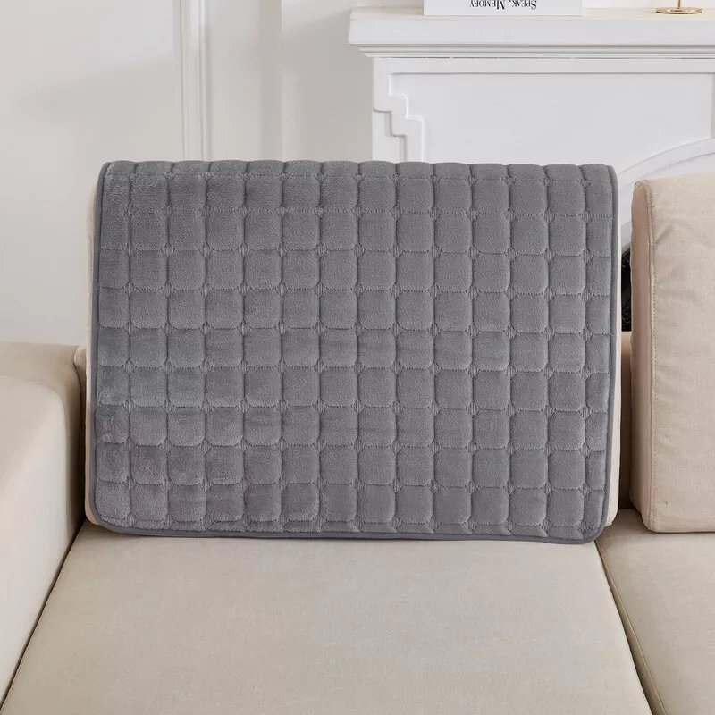 CJC Anti-Slip Sofa Slipcover Sectional Couch Pad for Kids Pets Soft Protection Velvet Sofa Covers for 3 Cushion Couch Loveseat Recliner L Shaped (1 Pcs)