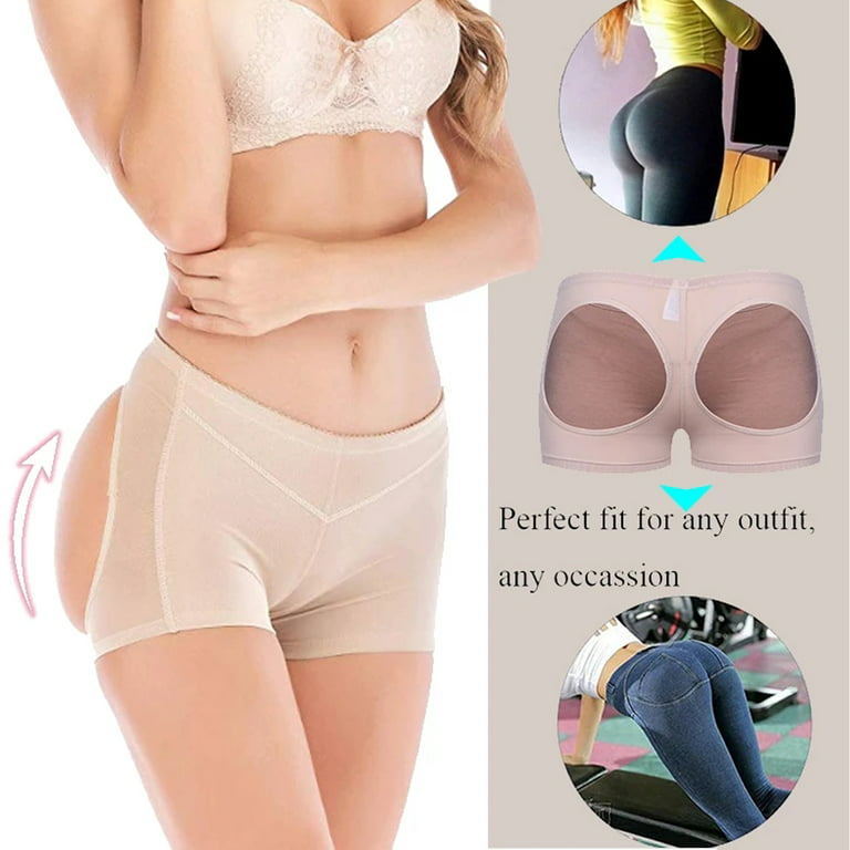 SHAPERIN Butt Lifter Panties Padded Underwear for Women Tummy Control  Shapewear High Waist Hip Pads Enhancer Shorts