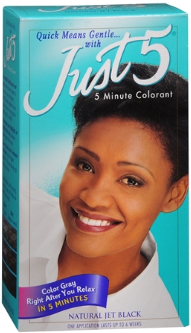 6 Pack Just 5 Colorant Natural Jet Black 1 Each Walmart Com