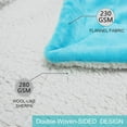 thumbnail image 5 of Howarmer Sherpa Fleece Blanket, Azure Thick Fuzzy Warm Soft Blankets and Throws for Sofa, 60"x80", 5 of 7