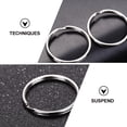 thumbnail image 2 of 24pcs llaveros anillos planos llavero de metal anillos llaves de bricolaje apego, 2 of 6