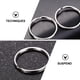 thumbnail image 2 of 24pcs llaveros anillos planos llavero de metal anillos llaves de bricolaje apego, 2 of 6