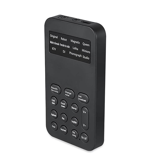 kurtrusly Sound Changer Multifunctional Sound Card Built-In Multiple Sound Effects For Computer Smart Phone Tablet