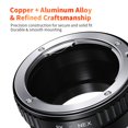 thumbnail image 4 of Adaptador de objetivo K&F Concept PK a Sony NEX E-Mount, 4 of 8