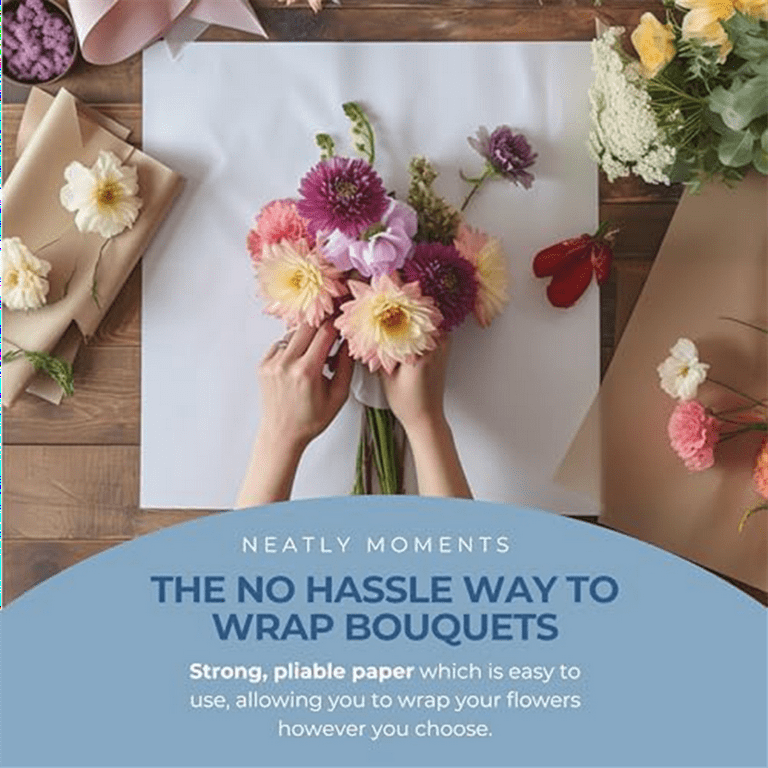 Flower Wrapping Paper, Bouquet Paper