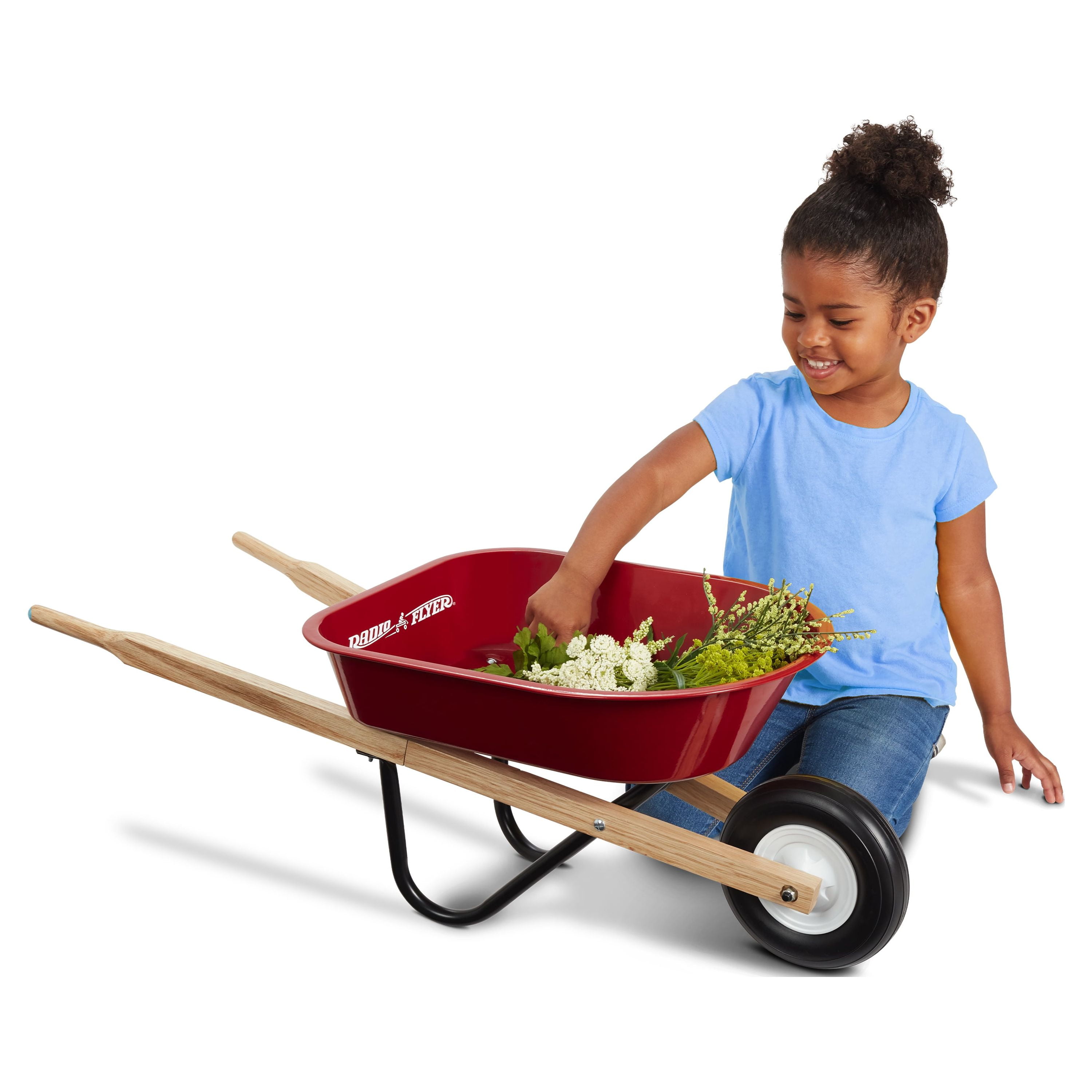 Radio Flyer, Kid's Wheelbarrow Toy, Material Steel Body, Red