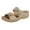 Beige, variant on JikouIivo Women's Summer Solid Color Comfortable Hollow Out Wedge Flowers Women's Sandals Casual Slippers Womens Shoes Wide Width Slip ons on Sale