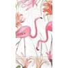 Design Design Flamingo Garden Theme Disposable Guest Towels - Flamingos and Flowers - Two Pack of 15-3-Ply Buffet Napkins
