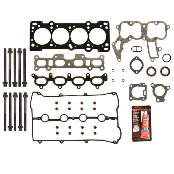 Evergreen HSHB6022 Head Gasket Set Head Bolts Fit 95-97 Kia Sephia 1.8 DOHC 16V BP