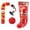 D, variant on Christmas Stocking Dog Toys – Xmas Squeaky Dog Toys, Dogs Chew Toys Set, Pet Supplies for Interactive Small Medium Large Dogs Christmas Decorations