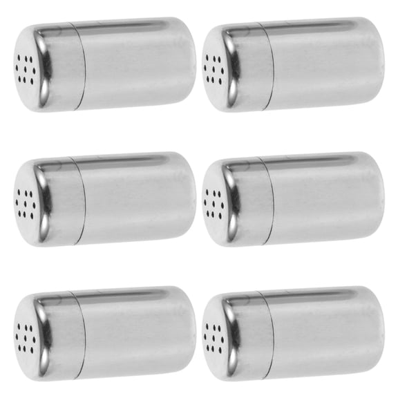 6 Pcs Mini Pepper Shaker Material Salt Shaker Camping Seasoning Kit Sugar Can Salt Shaker Seasoning Jar Travel