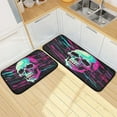 thumbnail image 7 of Coolnut Kitchen Rug Set of 2, Cartoon Skull Cushioned Anti-Fatigue Kitchen Mat Non Slip Washable Floor Mat Comfort Standing Mats for Office, Home, Laundry Room, 7 of 7