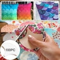 thumbnail image 1 of Binmer 100pcs Flower Paper Quilting Template Paper Piecing Patchwork, 1 of 9