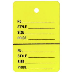 yellow inventory tags 1 1 4 x 1 7 8 case of 1000 attaches inventory tags