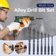 thumbnail image 1 of Juego de 7 brocas de acero aleado | Vástago hexagonal para taladros eléctricos | Brocas multitamaño de 3-12 mm para azulejos, ladrillos, madera y metal | Bricolaje y uso profesional, 1 of 9