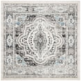 thumbnail image 6 of SAFAVIEH Madison Haven Floral Bordered Area Rug, Light Grey/Blue, 6'7" x 6'7" Square, 6 of 10