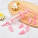 thumbnail image 3 of Food Grade Pink Pastry Syringe Kit with Nozzles Set, 3 of 5