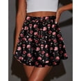 thumbnail image 2 of Pantalones cortos Onlypuff Flowy Chiffon con volantes Red Bud para mujer, 2 of 5