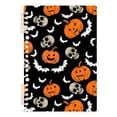 thumbnail image 5 of joogoo A5 Spiral Journal Notebook Bat Pumpkin Skulls College Ruled Notebooks 8.3" x 5.7" 2 PCs, 5 of 8
