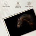 thumbnail image 6 of Elephant Stock Bridled Dark Brown Horse Wall Art - Horizontal Canvas Wall Art - Living Room Wall Decor - Animal Canvas - Black And Brown Decor - 12" x 8", 6 of 8